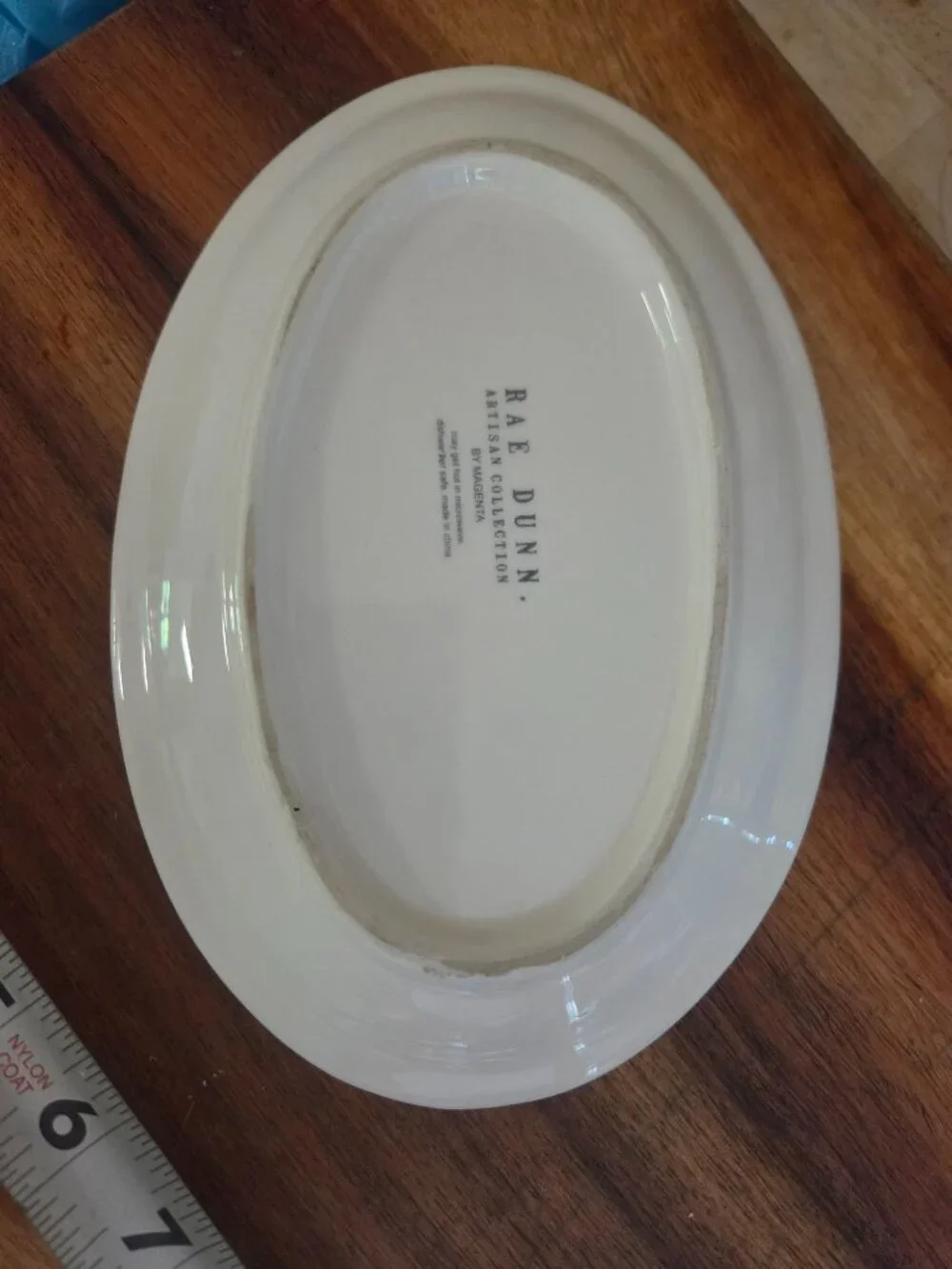 Rae Dunn magenta taste oval dish 8 inches